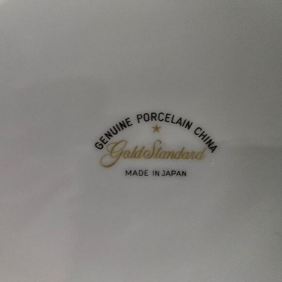 Gold Standard Japan Genuine Porcelain China Pink Rose Round Serving Bowl 9” - Picture 4 of 4